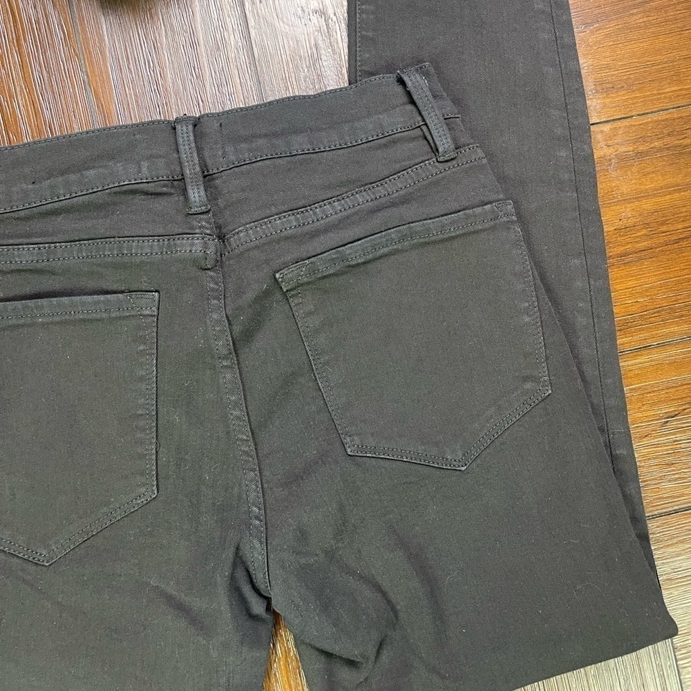 FRAME DENIM Le Skinny de Jeanne Crop Black Denim Jeans Size 26 - Picture 13 of 14